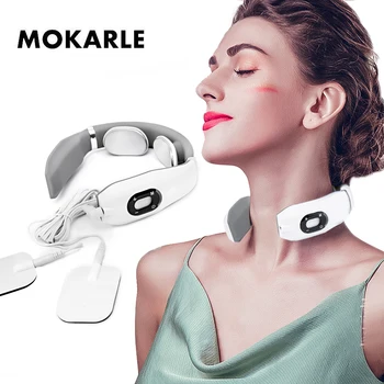

Electric Pulse Neck Massager Acupuncture Stimulator Wire Tens Physical Therapy Device Pain Relief Intelligent Cervical Massager
