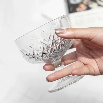 

Ins Kitchen Utensils Cup Reusable Glass Transparent Mug Dessert Verrine Goblet Cups Juice Glasses Wine Bottle New 2020 Creative