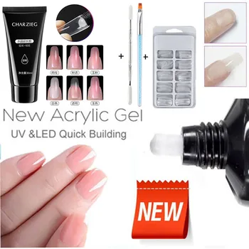 

Polygel set Nail Builder Gel Soak off UV Acrylic Powder Quick Building Finger Extension Camouflage for nail art set