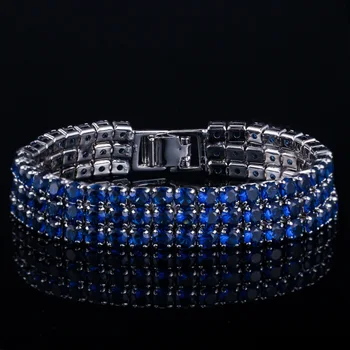 

AAA Zirconium Luxury Bracelet S925 Sterling Silver Bracelet Shiny Diamond Bangle Bridal Party Wedding Luxury Jewelry