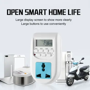 

EU Plug New Energy Saving Timer Programmable Electronic Timer Socket Digital Timer Household Appliances For Home Devices