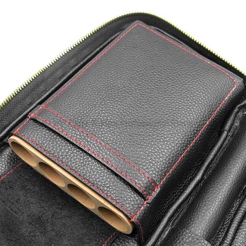 COHIBA гаджеты кожаный чехол для путешествий для сигар портативный Puros чехол для сигар коробка подходит 4 COHIBA кубинские сигары с подарочной коробкой