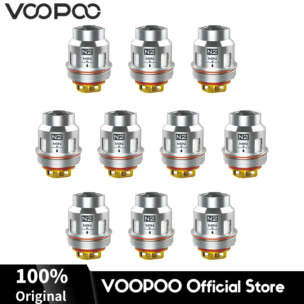 

N2 Original VOOPOO UFORCE N2 Coil Head Dual Mesh Coil 0.3ohm Electronic Cigarette Cores fit VOOPOO Uforce Tank 10Pcs/Pack