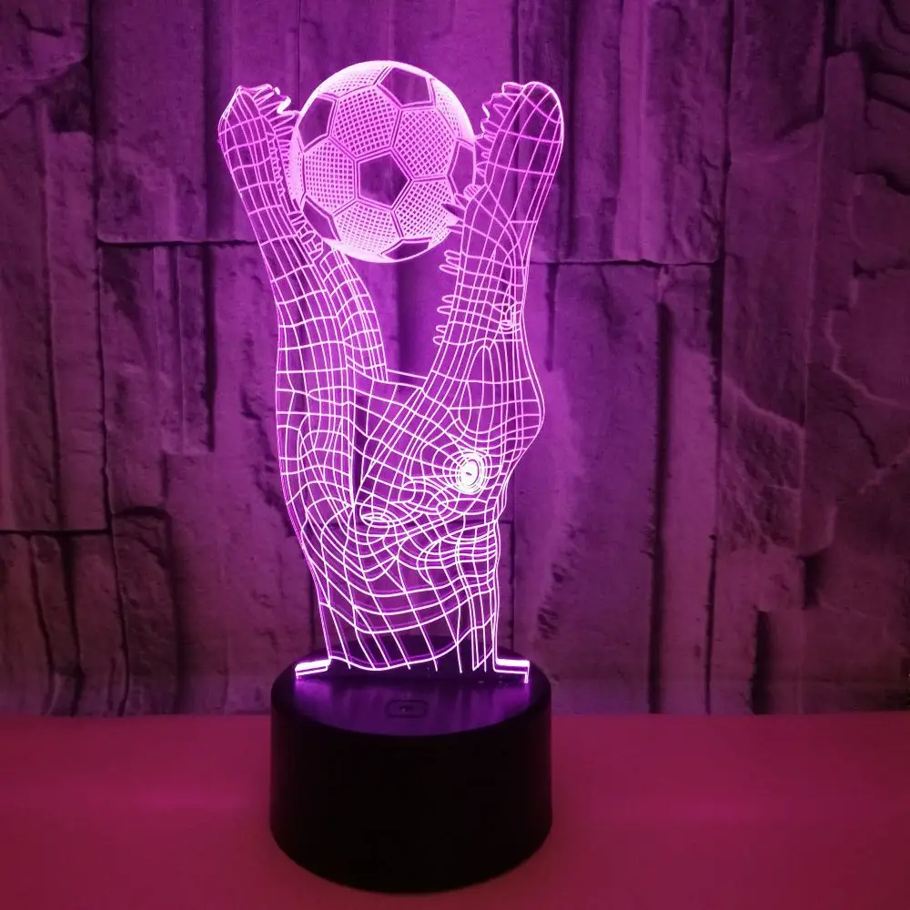 3D Led моделирование настольная лампа 7 цветов крокодил изменение градиент атмосферное освещение Прохладный мальчик прикроватный ночник светильник Декор Игрушка
