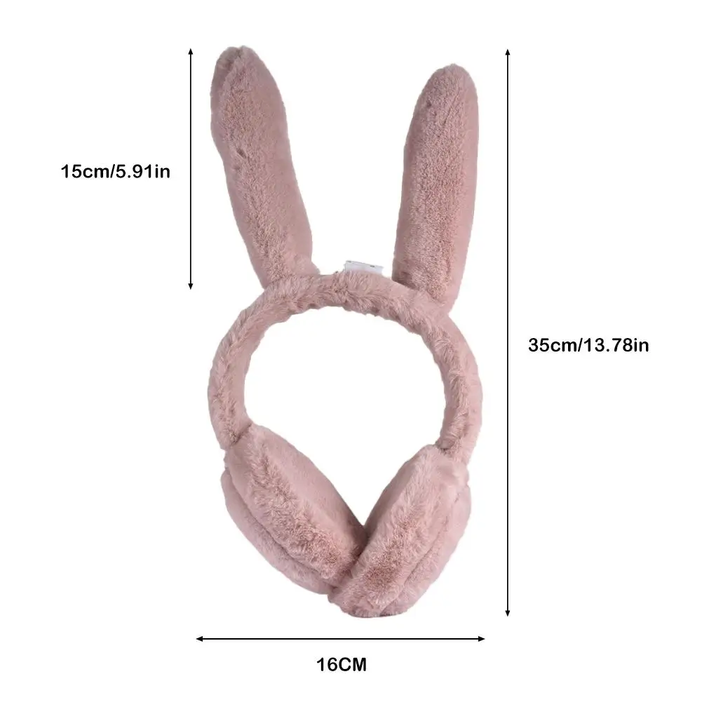 Girl Women Rabbit Earmuffs Fur Fashion Luminous Winter Warm Earmuffs Windproof Ear Protection