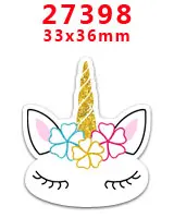27398 30 шт. плоское украшение из смолы Единорог смолы pr28177 - Цвет: 27398