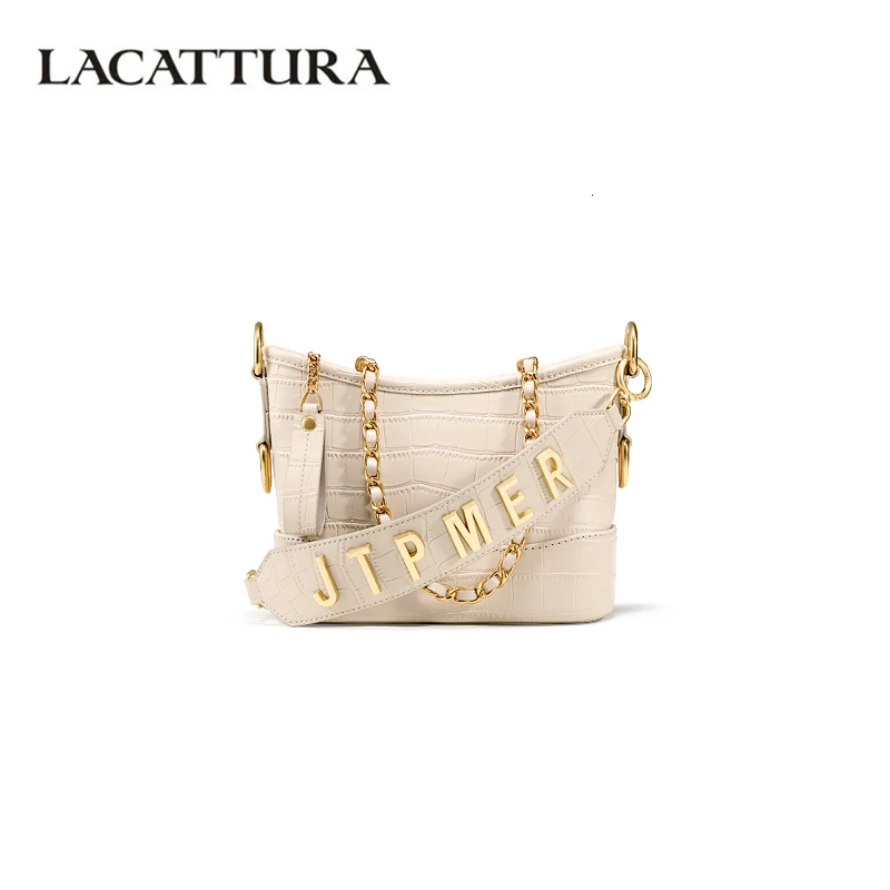 

New 2019 Women Crossbody Hobo Bag Chain Designer Handbag Alligator Shoulder Bag Female Messenger Bags for Lady with Letter Strap