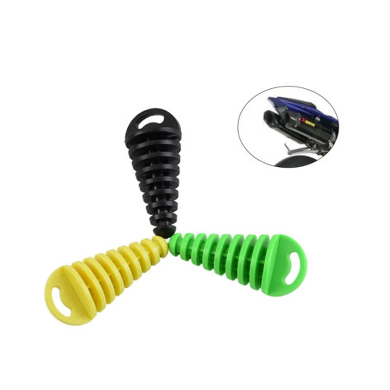 1pc Wash Pipe Plug Bike Dirt ATV Rubber For Motorcycle Exhaust Pipe Muffler Heat Resistant 8.7*3.8 cm