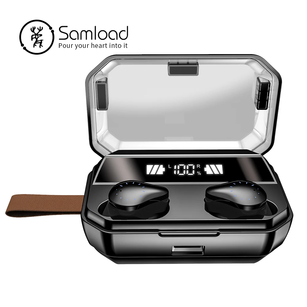 Samload Bluetooth наушники 5,0 3D стерео беспроводные наушники IPX7 водонепроницаемый Сенсорный контроль поддержка AAC SBC Встроенный микрофон