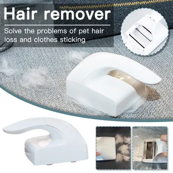 

Pet Dog Cat Hair Vacuum Cleaner Canister Remover Groomer Clothes Fur Collection Pet Puppy Hair Beauty Accessories Gray