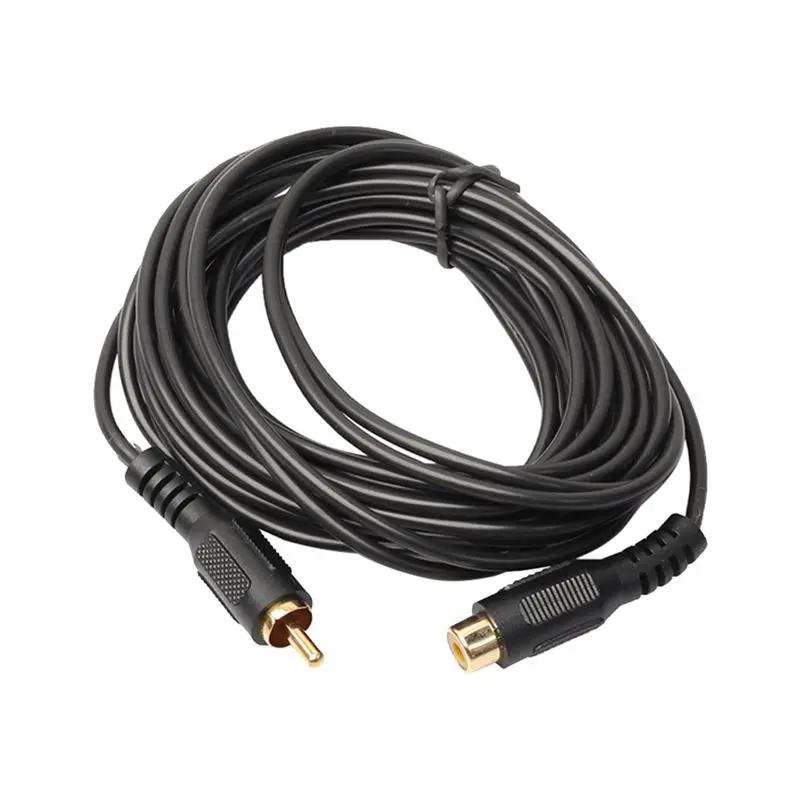 IG-25ft 7,6 м одиночный RCA штекер Phono Jack к женскому удлинителю аудио кабель позолоченный штекер