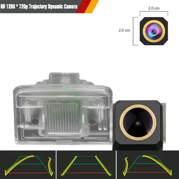 

HD 1280x720p 3rd Night Vision Golden Camera Rear View Backup Camera Trajectory Dynamic Parking Line for Cadillac CT6 2016-2018