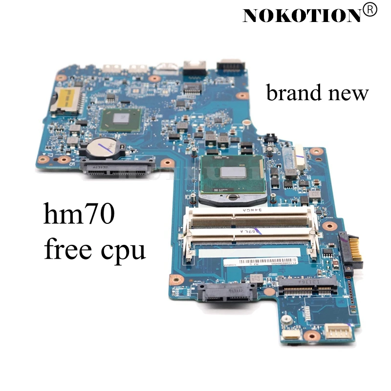 Материнская плата NOKOTION для ноутбука Toshiba Satellite L850 C850 C855 H000052740 H000052730 материнская HM70