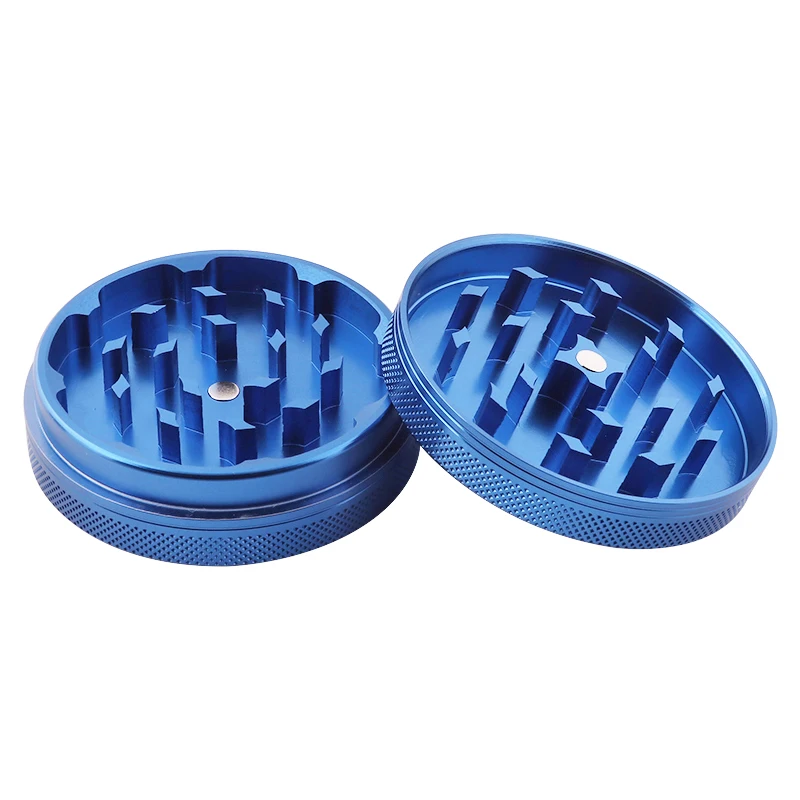 Herb grinder Smoking accessories Tobacco smoking accessories Tobacco grinder 2-layer Aluminum Herbal Herb Grinder Tobacco Smoke Grinders Smoking Pipe Container Accessories