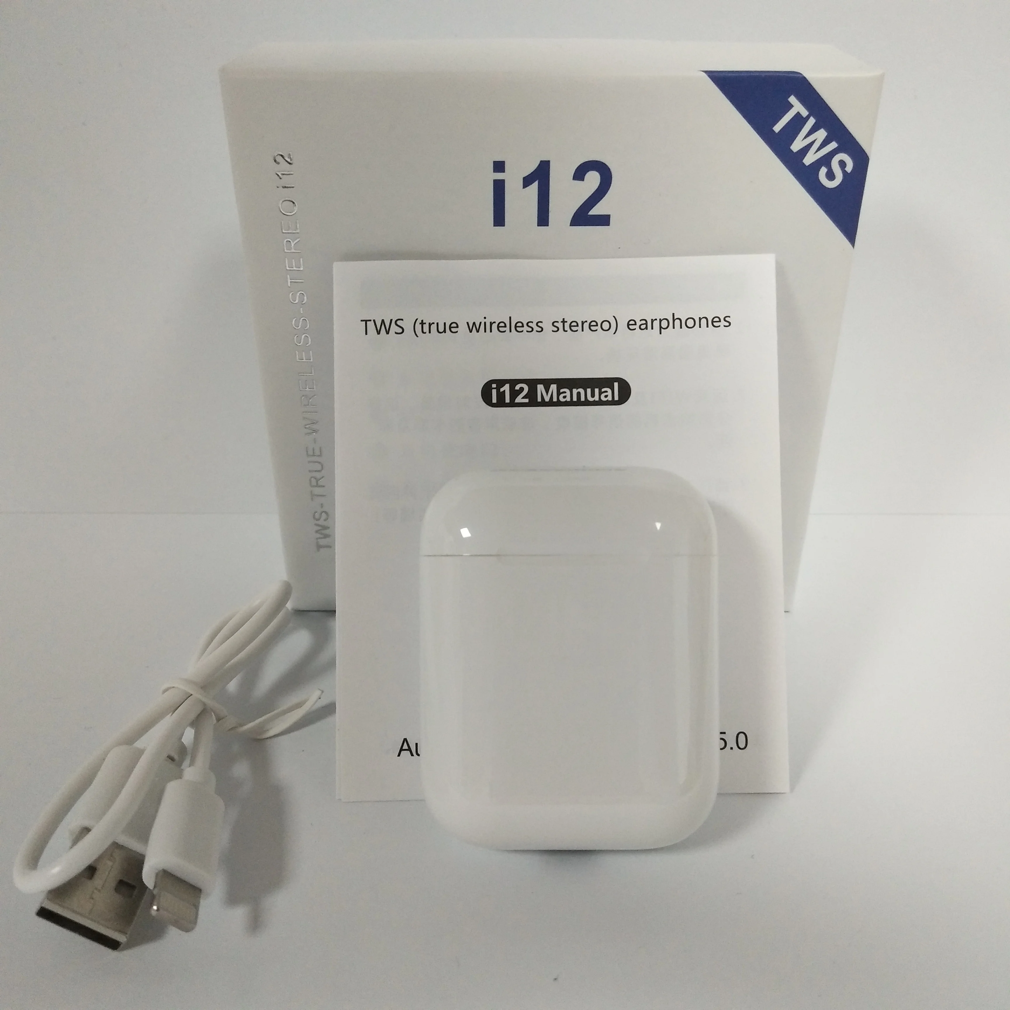 Оригинальные i12 TWS мини беспроводные наушники True 5 0 Bluetooth умные сенсорные Динамик