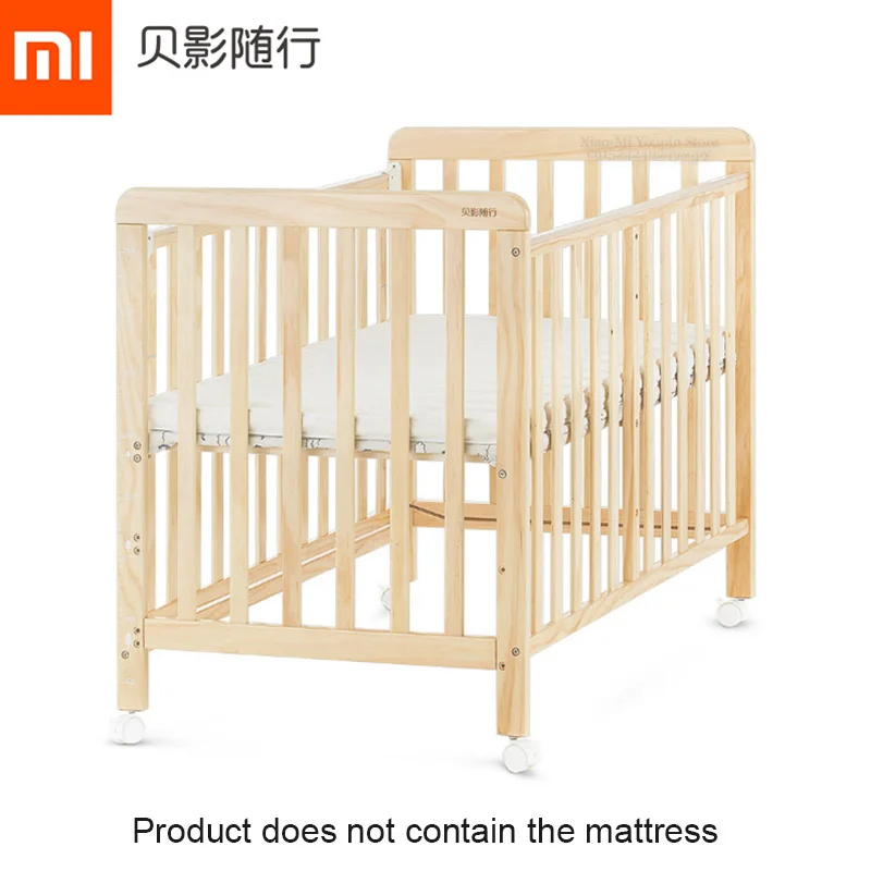 A Set Xiaomi Mijia Youpin BYSX многофункциональная детская кроватка, сырая древесина, здоровый уход на водной основе, хороший сон для детей 0-36 месяцев - Цвет: A Set