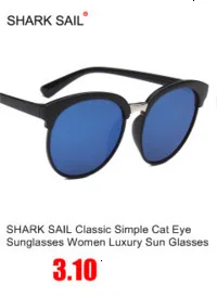 Акула парус Винтажные Солнцезащитные очки женские очки «кошачий глаз» ретро солнцезащитные очки без оправы брендовый дизайнер Oculos De Sol Gafas