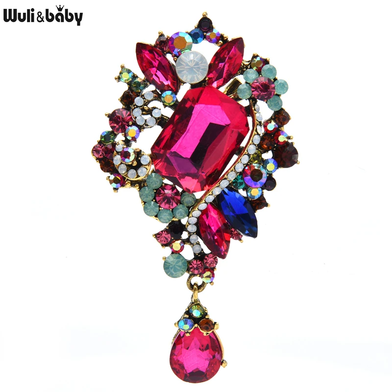 Big Flower Brooches Women Fashion Vintage Flower Brooch Women Big