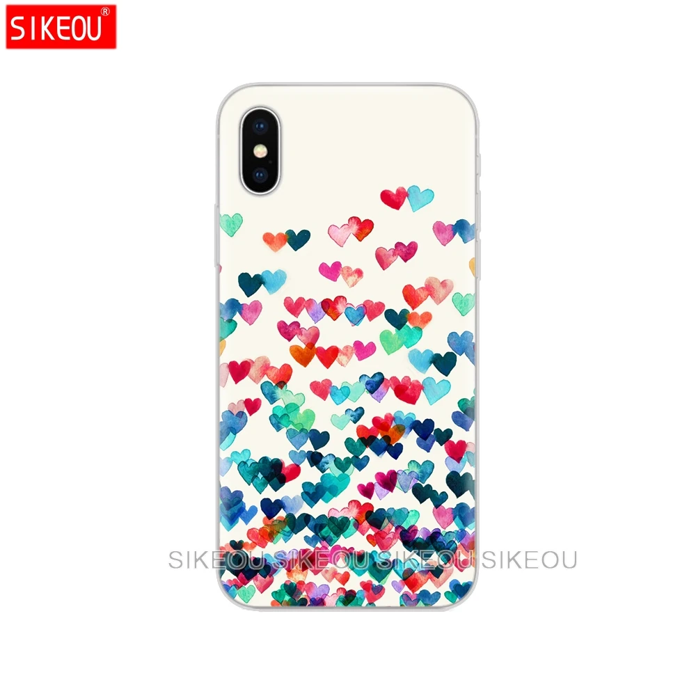 Силиконовый чехол для телефона Iphone X 8 7 6 6s 5 5s SE Plus Мягкий ТПУ силиконовый с