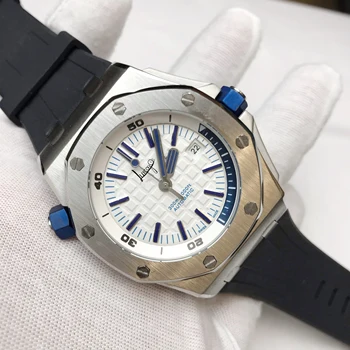 

U1 Factory Rubber Strap Mechanical automatic luxury brand A-p style Limited Royal style Oak Watches 15407 Watch 41mm Men AAA +