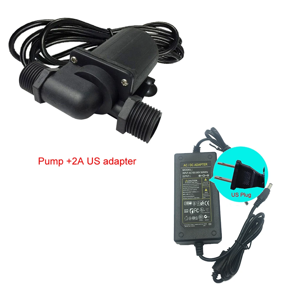 SR800D Micro USB Бесщеточный насос 12V Mute погружной водяной насос 24V морской Велоспорт 600-1150L/ч воды-Прохладный 3,5-7 м