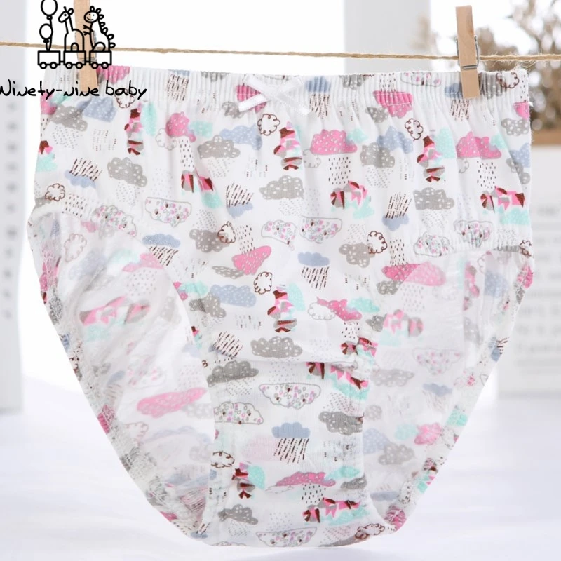 5Pcs Cotton Baby Girls Briefs High Quality Panties for Kids Cartoon Shorts Breathable Underwear Children Underpants Kids Clothes