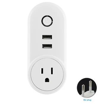 

2.4GHz Indoor Voice Control Accessories WIFI Plug Phone Remote Wireless Smart Socket Outlet Home Timing Power