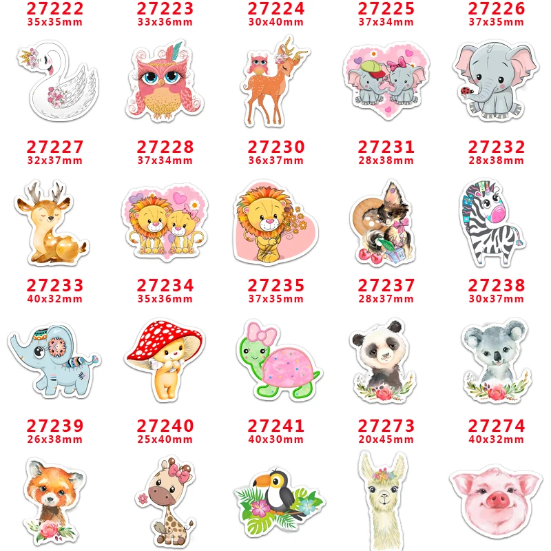 30 шт. плоское украшение из смолы мультфильм смолы pr27274