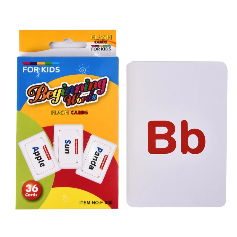 Буквы Baby игральных карт образовательная карточка игры дети изучают флэш-карты английские слова Раннее Обучение карты ребенка для игры в покер карты