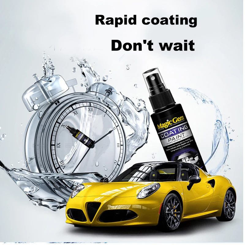Car Ceramic Coating Liquid Glass Nano Crystal Quartz Spray Plating Liquid Hardness Car Polish Super Hydrophobic Paint Care