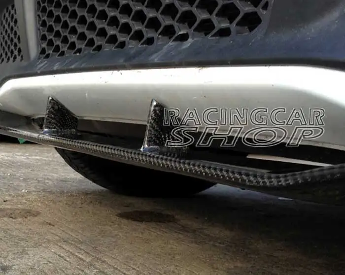 Real Carbon Fiber Front Bumper spoiler Protector Trim For MERCEDES BENZ Smart FORTWO A451 C451 03/2012UP
