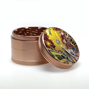 

Animated characters 63mm 4 Layers Style Tobacco Grinder Smoking Pipe Accessories gadget Pattern Random