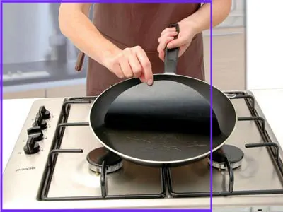 Многоразовый антипригарный коврик для сковороды ВОК кухонный инструмент