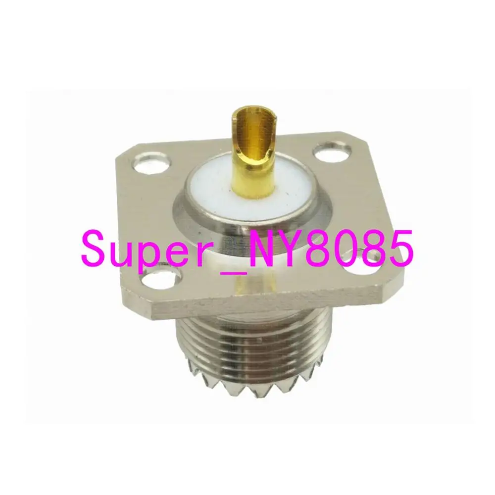 conector so239 uhf jack femea 4 orificios flange montagem de deck para solda 01