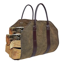 Дровяная сумка, холщовая деревянная сумка, держатель дров для камины, кемпинга, деревянные печи, пляжи для камина, набор инструментов, Новинка