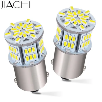 

JIACHI 100 x Led Replacement Bulbs For Cars 1156 BA15S P21W 3014 54SMD Tail Light Turn Signals Light DC12-24V Car Light Source
