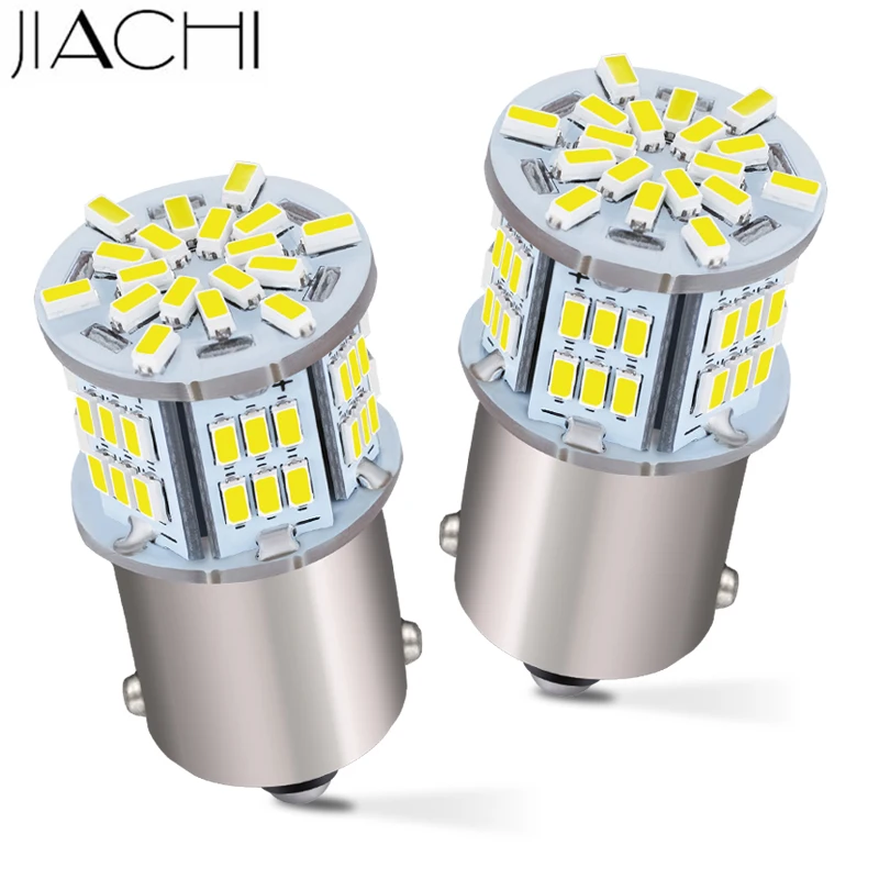JIACHI 2x Led 1156 BA15S P21W Replacement Bulb 540LM White For BMW Audi kia Toyota Cars Accessories Turn Signals Car Tail bulb | Автомобили