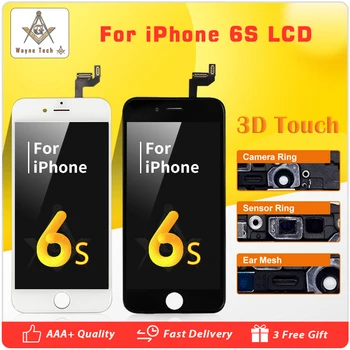 

10PCS/LOT Grade AAA+++ For iPhone 6S LCD Replacement With Touch Screen Digitizer Assembly Display No Dead Pixel Free Shipping