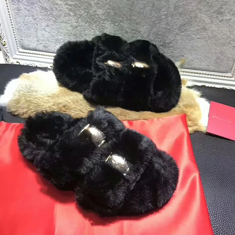 

2019 Autumn Winter indoor slippers Solid Color plush slippers for women home shoes soft slippers