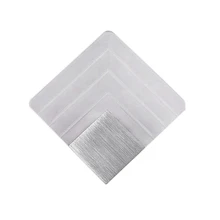 Светодиодный настенный светильник 10 Вт для помещений, многослойный квадратный настенный светильник, современный отель, коридор, спальня, матовый светильник, серебристый алюминий+ акрил