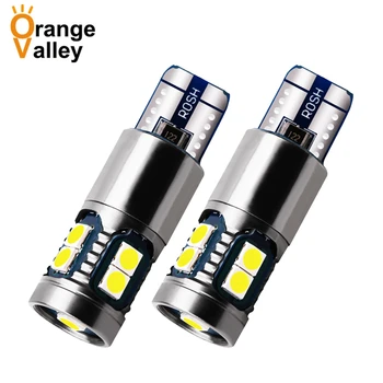 

2PCS T10 W5W Super Bright 9 SMD 3030 LED Car Interior Reading Dome Light Marker Lamp 168 194 LED Auto Wedge Parking Bulbs