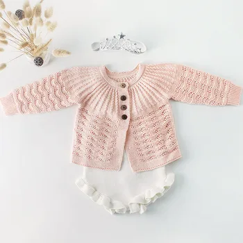

Baby Romper Set Infant Newborn Baby Girl knitted Cardigan Boys Sweater Cotton Baby Jumpsuit Spring Autumn Baby Girls Clothes
