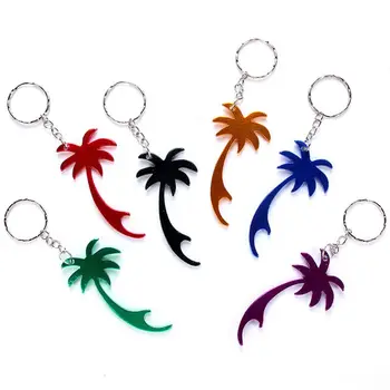 

Aluminum Beer Bottle Opener Keychain Palm Tree Mini Bottle Opener Keys Accessories