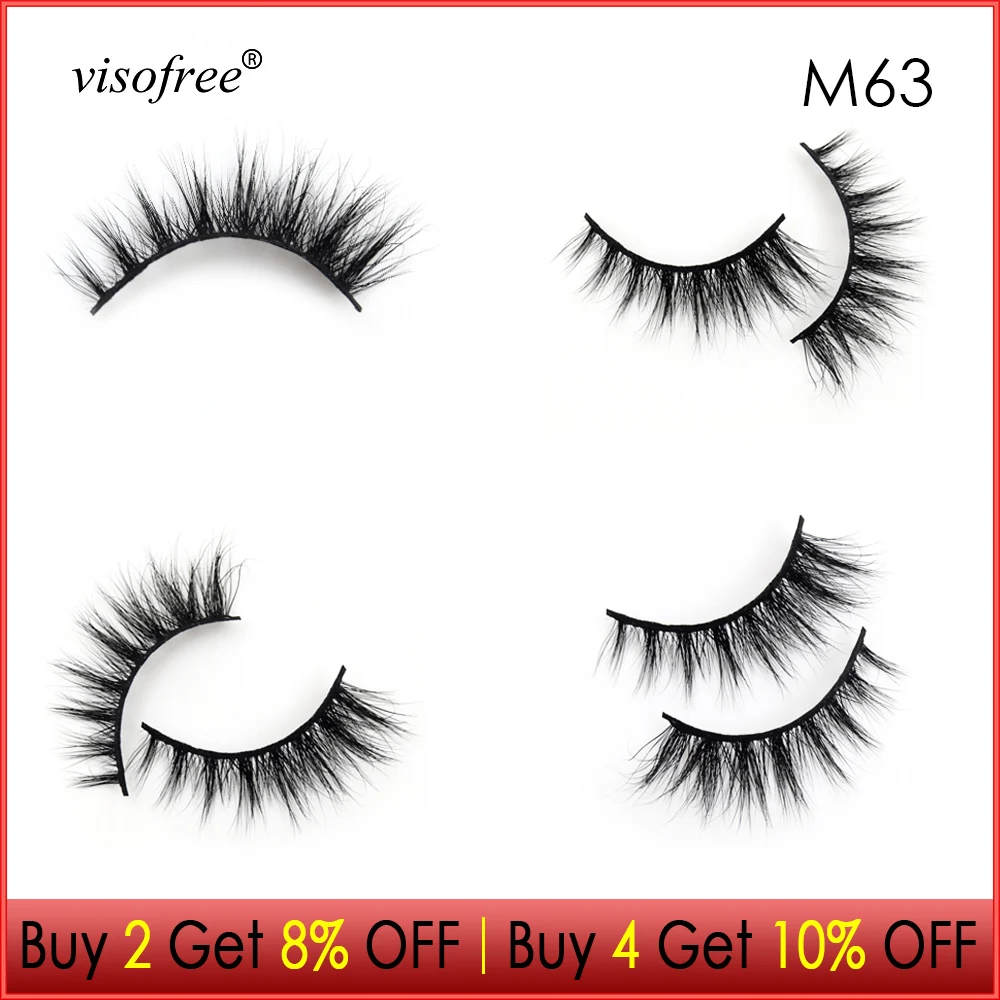 

Visofree Eyelashes 3D Mink Lashes Wispy lashes Cruelty free Mink Eyelashes Handmade lashes Natural False Eyelashes Makeup Tool