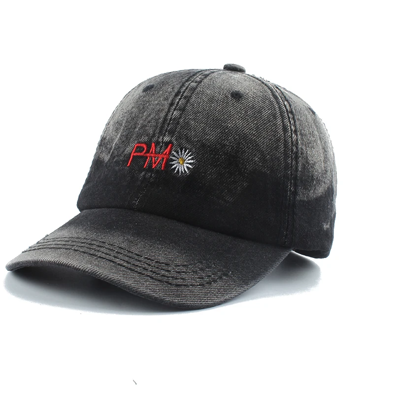 

Washed 100% Cotton Baseball Cap Summer Denim Hats For Women Men Vintage Dad Hat Embroidery Letter Outdoor Sport Hip Hop Caps