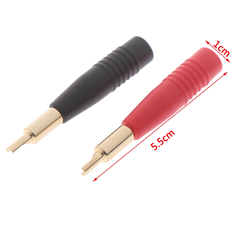 

2pcs 4mm Plugs Gold Plated Musical Speaker Cable Wire Pin Banana Plug Connectors