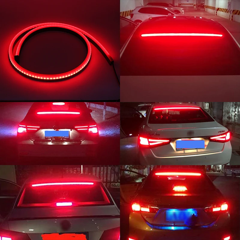 Красный стоп сигнал светодиодный 100 см дополнительный автомобильный светильник s