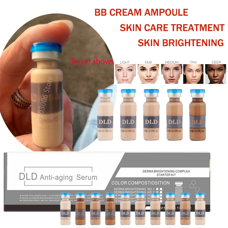 5/10 шт BB крем Glow meso Крем Сыворотка с 5 цветом отбеливающая для макияжа основа