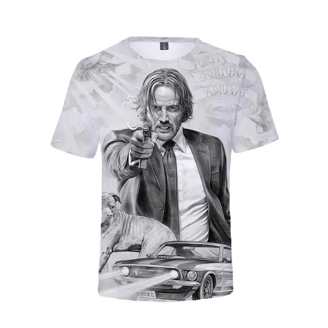 John Wick 3d Print T Shirt Keanu Reeves Killer Women Men Shirts