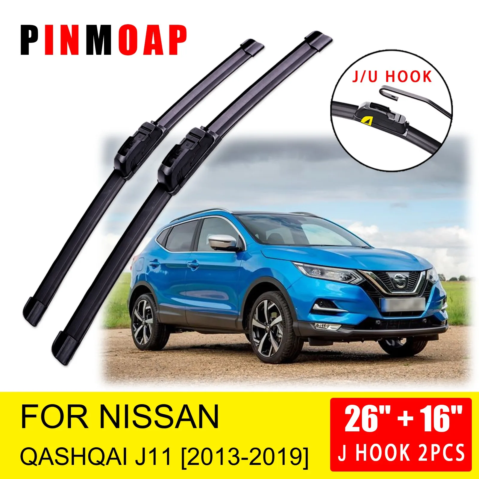 ForNissanQashqaiJ112013201420152016201720182019FrontWiper